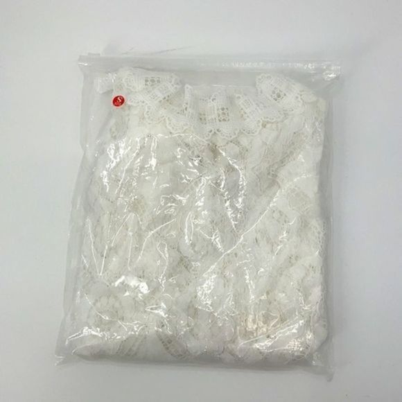 White Lace See through Bohemian Long Sleeve Shirt - Picture 15 of 16